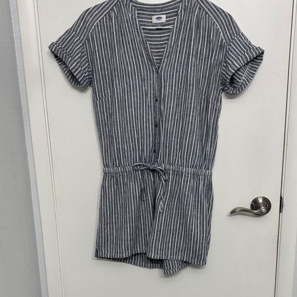 Old Navy Other - Old Navy Striped Button-Down Romper